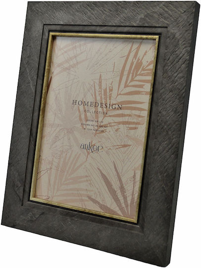 Ankor Plastic Photo Frame with Gray Frame