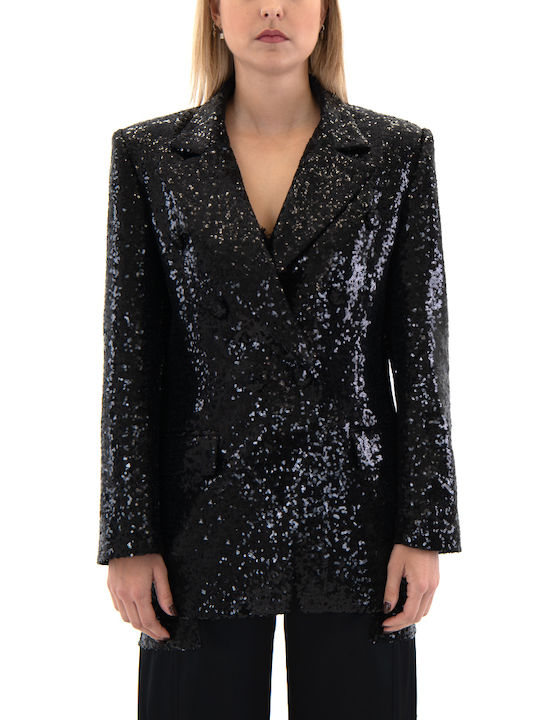 Zoya Women's Blazer Black with Sequins