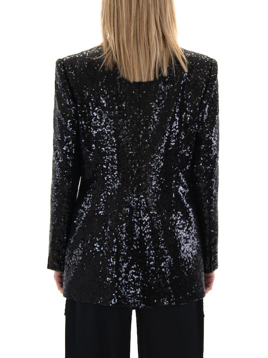 Zoya Women's Blazer Black with Sequins
