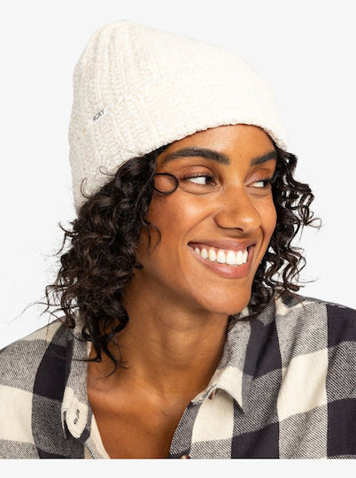 Parchment Beanie Beanie Knitted in White color
