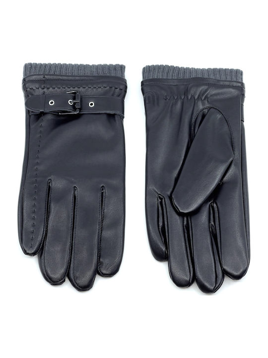 Men's Leather Touch Gloves Black