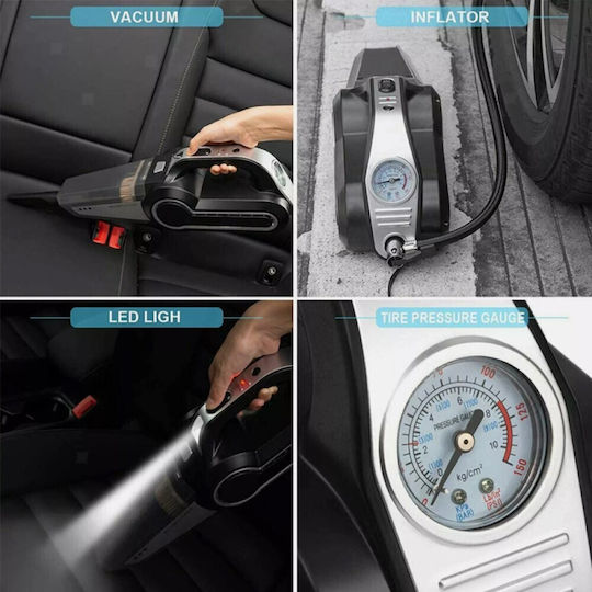 Autoline Car Handheld Vacuum with Cigarette Lighter Cable 12V 120W