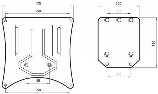 Aluminum Motorcycle License Plate Holder Easy-off Detachable System Enduro/off-road 170x158mm Lampa 1 Piece L9163.9