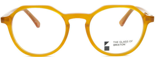 The Glass of Brixton Plastic Eyeglass Frame Yellow BF143 04