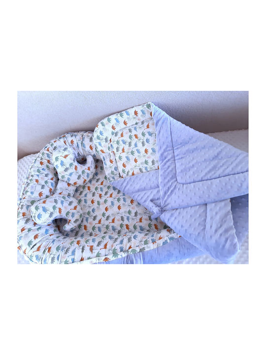 BabyValia Blanket Nursery Swaddling Blankets Light Blue Light Blue 75x75cm
