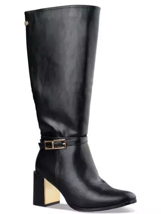 Envie Shoes Women's Boots with Medium Heel Black