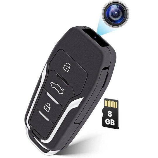 Cameră Spion Cheie Auto Iuni Rms25 8 Gb Full Hd Detectare Mișcare Foto Video