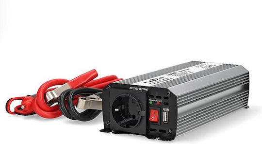 Nedis Pim60012fgy Инвертор за кола Модифицирана синусоидална вълна 600W за преобразуване на 12V DC в 230V AC