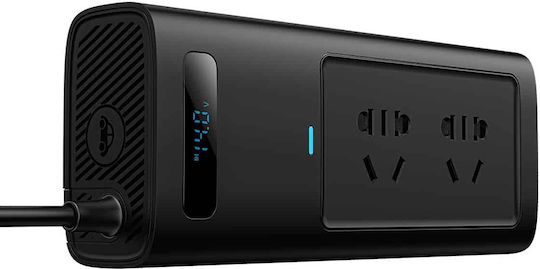Baseus Инвертор за кола 150W за преобразуване на 12V DC в 220V AC с 3xUSB