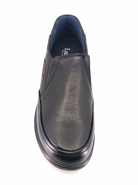 Кожа Мъжки Slip-On Черен