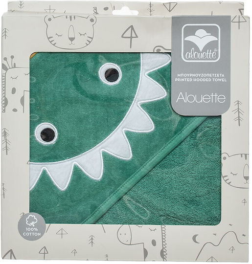 Alouette Baby-Badetuch mit Kapuzen 75x75cm