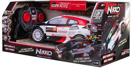 Nikko Toys Τηλεκατευθυνόμενο Wrc Rally Auto Toyota Gazoo Racing Ogier Night Mode 34/10394