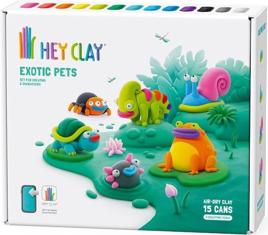 Hey Clay Pets Πηλός Σετ Πολύχρωμος