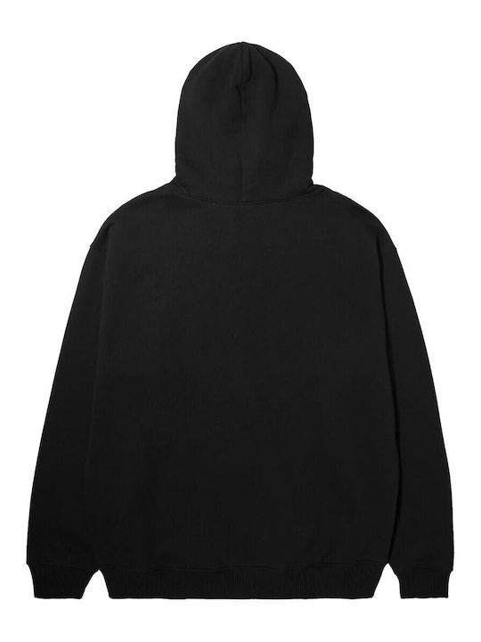 Hanorace Barbati Logo Applique Cu Glugă Negru