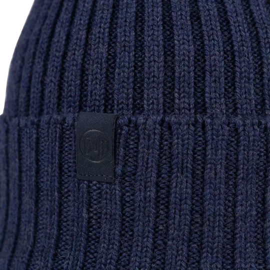 Norval Beanie Ανδρικός Σκούφος Πλεκτός σε Navy Μπλε χρώμα
