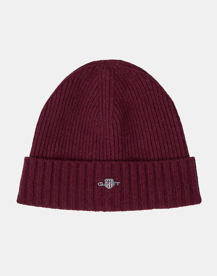 Beanie Unisex Beanie Gestrickt in Burgundisch Farbe