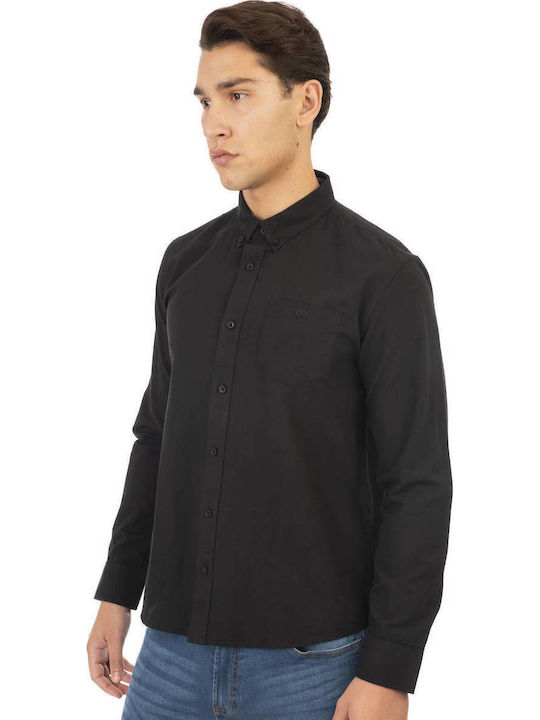 Cu mânecă lungă Flanel Cămașă Black