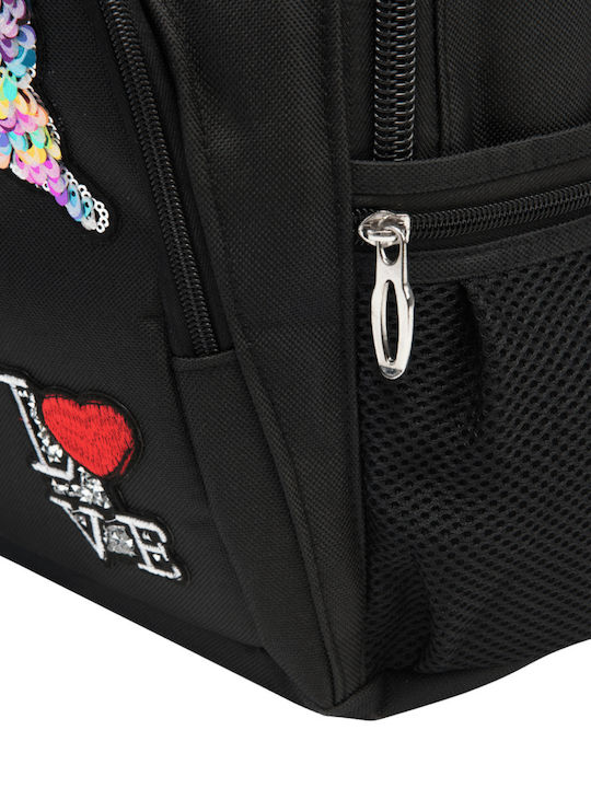 Wings Schulranzen Rucksack Schwarz 16Liter