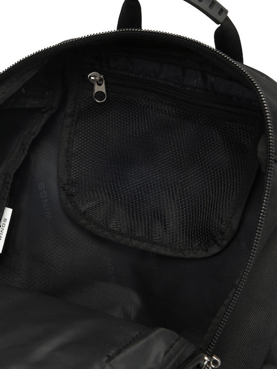 Wings Schulranzen Rucksack Schwarz 16Liter