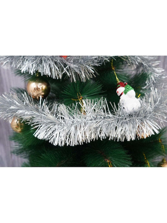 Crăciun Ghirlande Plastică Argintiu 200x9cm 1buc