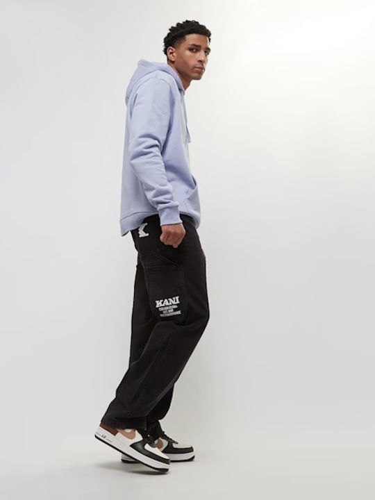 Ανδρικό Παντελόνι Τζιν με Loose Baggy Εφαρμογή Black