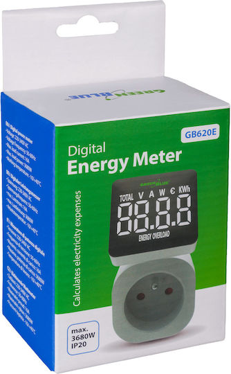 Green Blue Electric Meter Sockets for Maximum Power up to 3.68kW