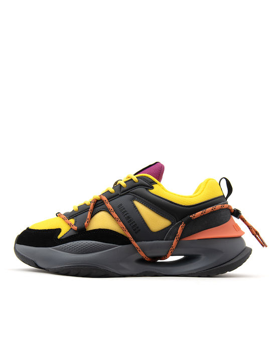 Bikkembergs Chunky Sneakers Yellow-Black-Purple