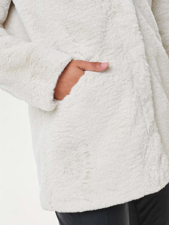 Women's Short Fur Ecru