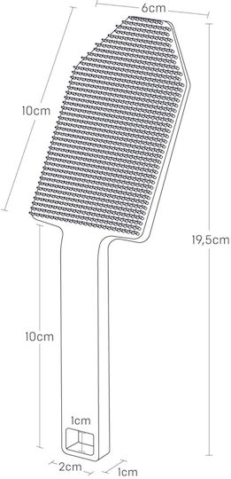Yamazaki Plastic Cleaning Brush with Handle White