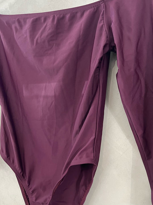 Frauen Bodysuit Bordeaux