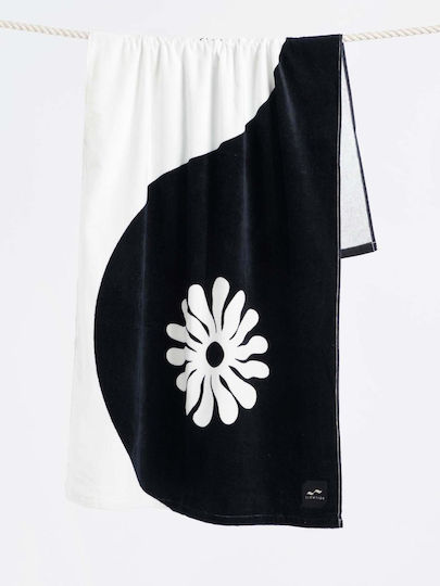 Slowtide Beach Towel Black 152x76cm.