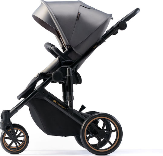 Kinderkraft Prime 2 Adjustable 2 in 1 Baby Stroller Suitable for Newborn Shadow Grey
