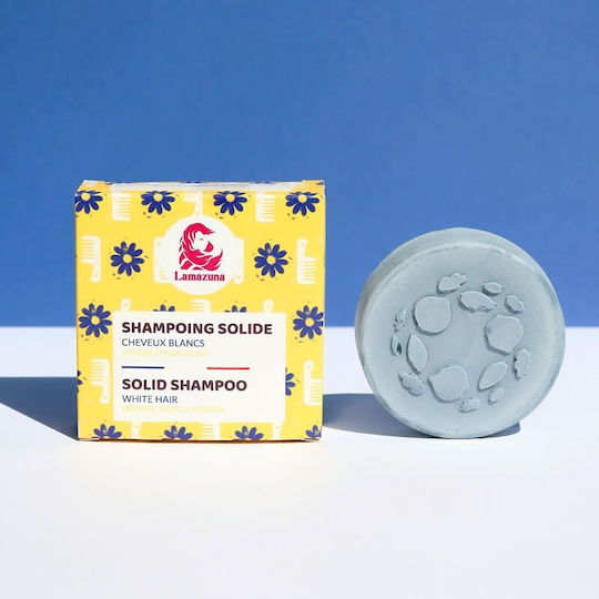 Lamazuna Solid 100% Natural Shampoo White Hair Organic Indigo Powder 70g