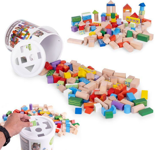 Ecotoys Blocks Wooden 100pcs