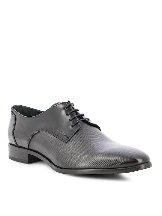 Boss Shoes Men's Leather Dress Shoes Black