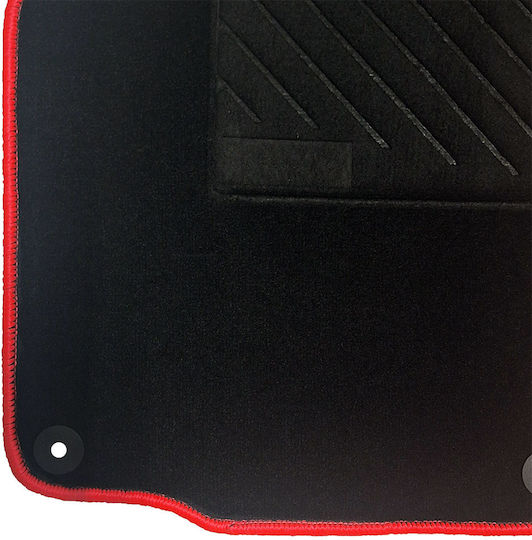 Set of Front and Rear Mats 5pcs for Seat Toledo 1999-2005 Black