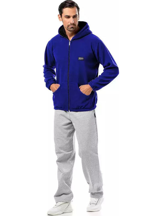 Herren Fleecejacke Blau