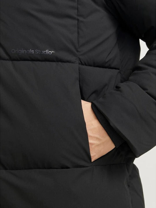 Winter Jacke Puffer Winddicht Black
