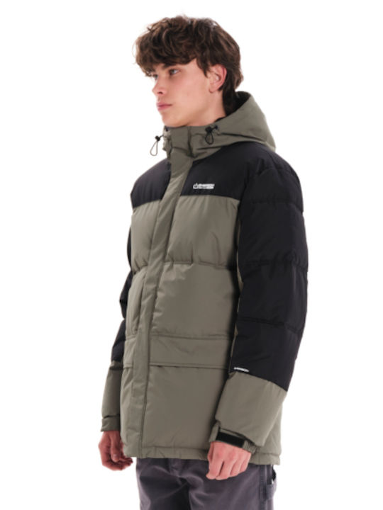 Geacă Barbati Puffer Kaki