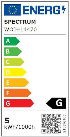Spectrum LED Bulb 4.5W for Socket E27 and Shape G95 Natural White 310lm