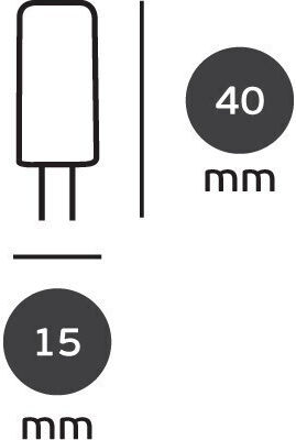 VK Lighting LED Bulb 3.5W for Socket G4 Warm White 180lm