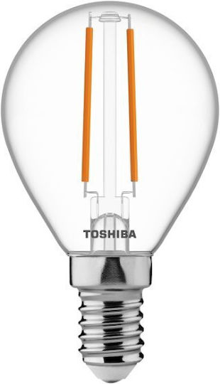 Toshiba Bec LED 2.5W pentru Soclu E14 și Formă G45 Alb cald