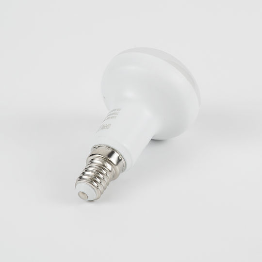 GloboStar Bec LED 8W 89mm pentru Soclu E14 și Formă R50 Alb cald 752lm