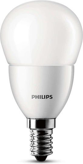 Philips LED-Lampe 5.5W für Fassung E14 und Form G45 Warmes Weiß 470lm