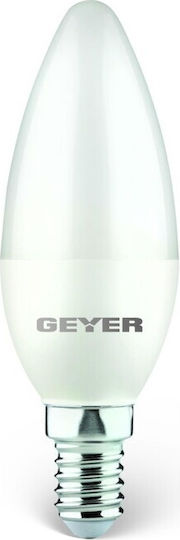Geyer LED-Lampe 8.5W für Fassung E14 und Form C37 Warmes Weiß 800lm