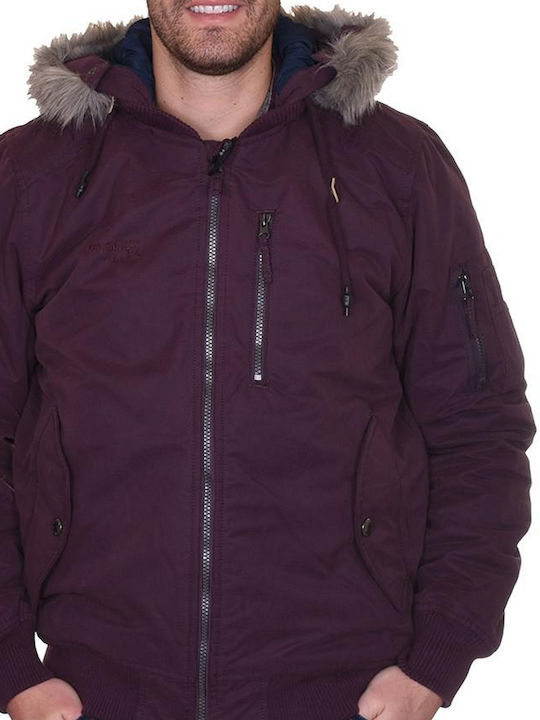 3 in 1 Winter Jacket Bomber Wine