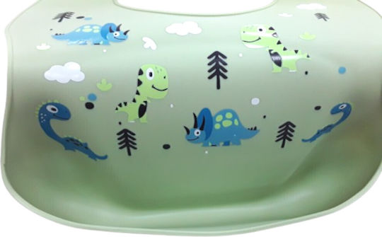 Beboulino Waterproof Bib Silicone with Pocket Mint