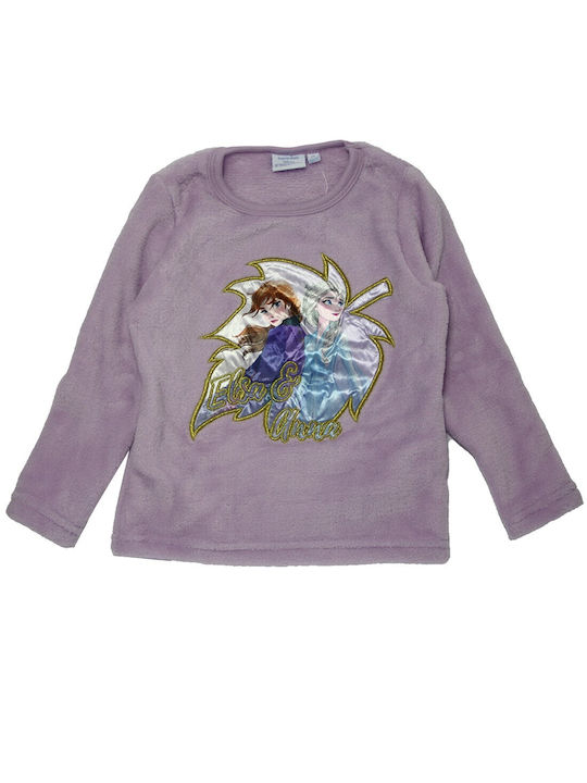 Disney Παιδική Πιτζάμα Χειμωνιάτικη Fleece Coral, Violet, Λιλά Frozen Disney Παιδική Πιτζάμα Χειμωνιάτικη Fleece Coral, Violet, Λιλά Frozen