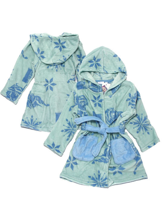 Disney Kinder Bademantel Winterlich Fleece Coral, Mint Frozen
