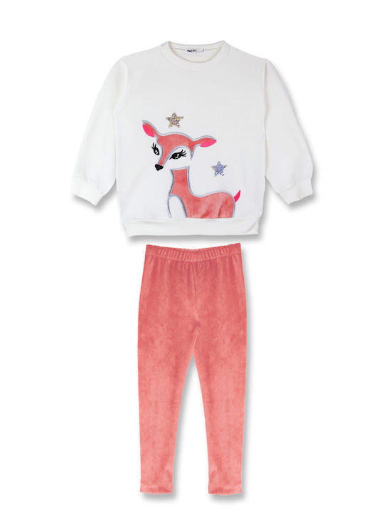 Nek Kids Wear Kids Sweatpants Set Pink